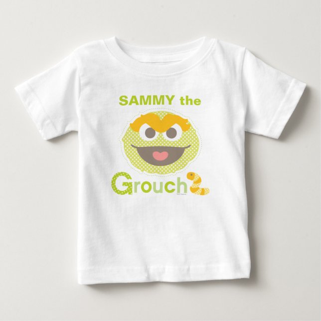 T-shirt Pour Bébé Baby Oscar Grouchy | Ajouter Votre Nom (Devant)