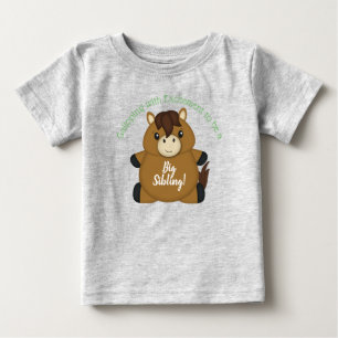 T-shirt Pour Bébé Baby shower à cheval