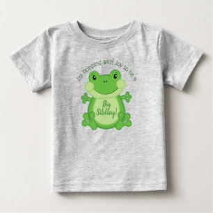 T-shirt Pour Bébé Baby shower de grenouille vert