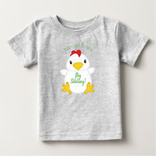 T-shirt Pour Bébé Baby shower de poulet