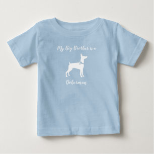 T-shirt Pour Bébé Baby shower Dobermann Pinscher