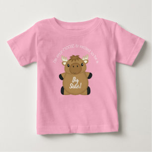T-shirt Pour Bébé Baby shower d'orignal rose