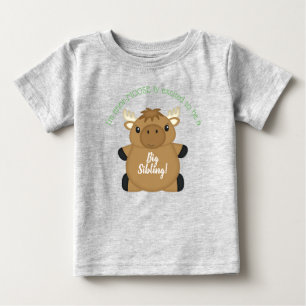 T-shirt Pour Bébé Baby shower d'orignal vert
