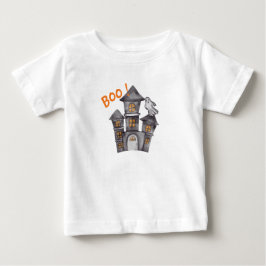 T-shirt Pour Bébé Baby shower Halloween Ghost House