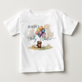 T-shirt Pour Bébé Baby shower neutre de l'ours