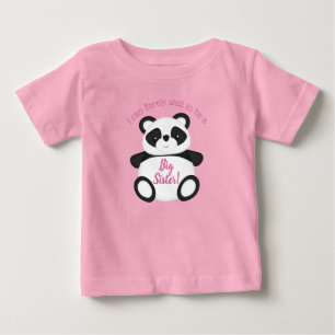 T-shirt Pour Bébé Baby shower Ours Panda Rose