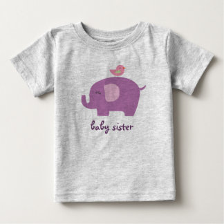 T-shirt Pour Bébé Baby Sister Elephant