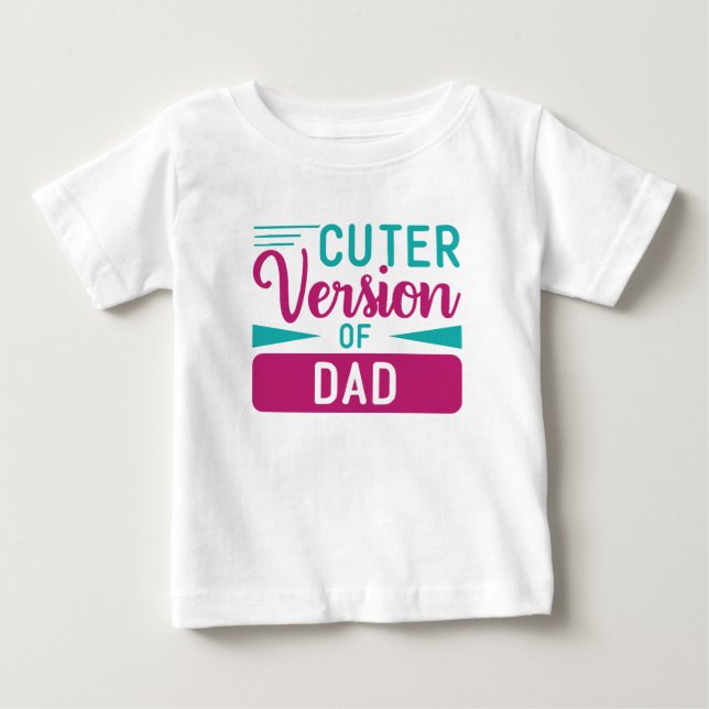 T-shirt Pour Bébé Baby T Shirt Cuter version papa (Devant)