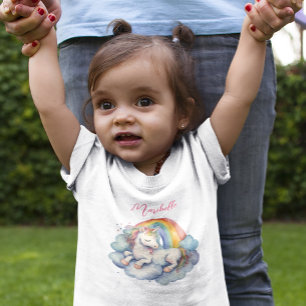 T-shirt Pour Bébé Baby Unicorn Girl