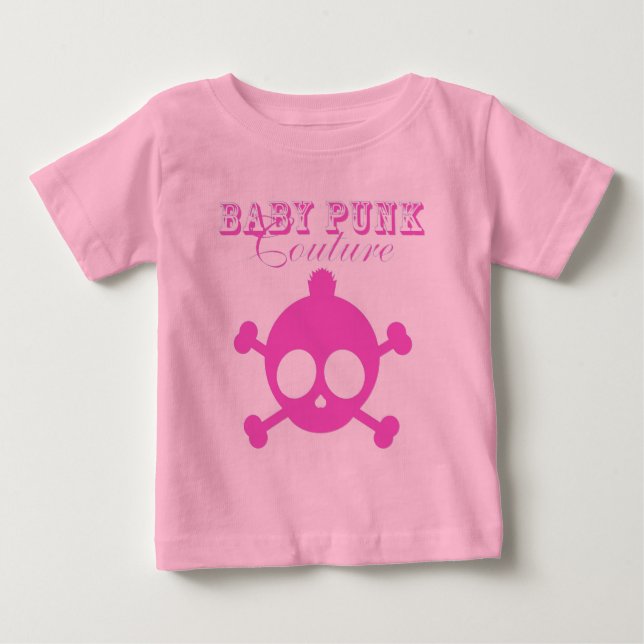 T-shirt Pour Bébé babypunk-rose (Devant)