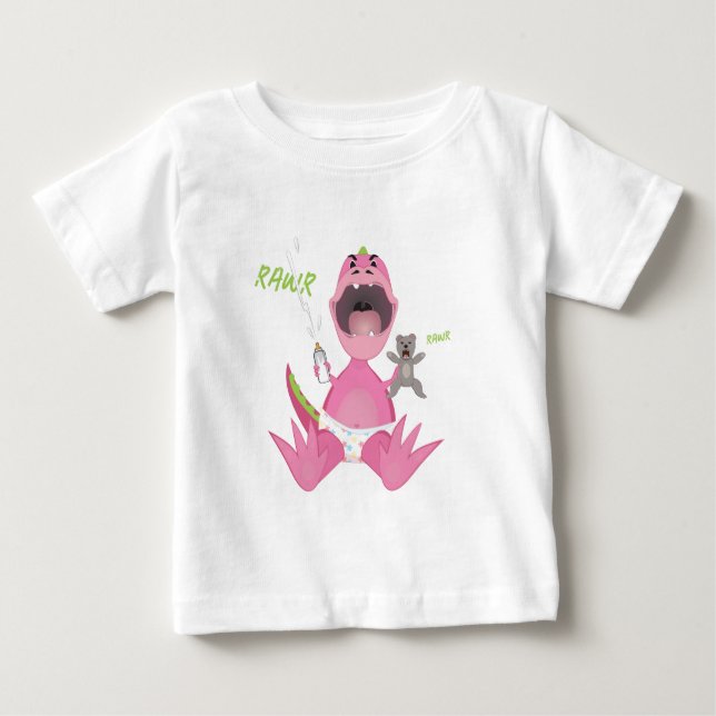 T-shirt Pour Bébé Babysaurus (Devant)