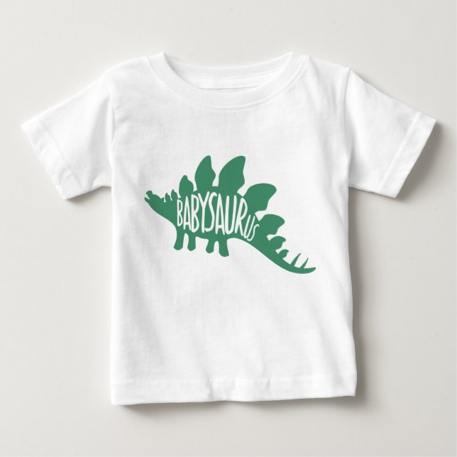 T-shirt Pour Bébé Babysaurus. (Jeu de correspondance). (Devant)