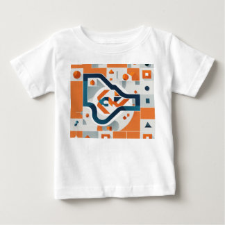 T-shirt Pour Bébé BackLogical : Logo géométrique élégant pour le log