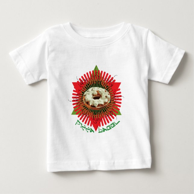 T-shirt Pour Bébé Bagel de pizza : Italien juif (Devant)