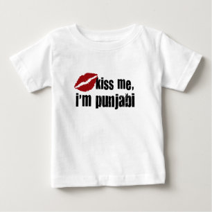 T-shirt Pour Bébé Baiser de Punjabi