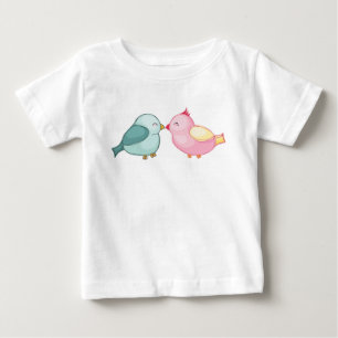 T-shirt Pour Bébé Baiser les oiseaux