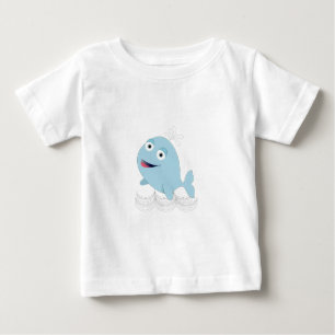 T-shirt Pour Bébé Baleine bleue