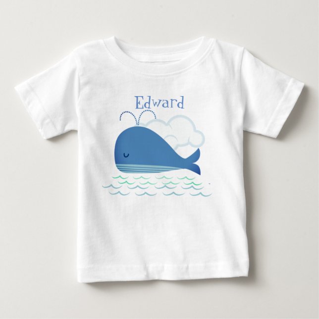 T-shirt Pour Bébé Baleine détendue (Devant)