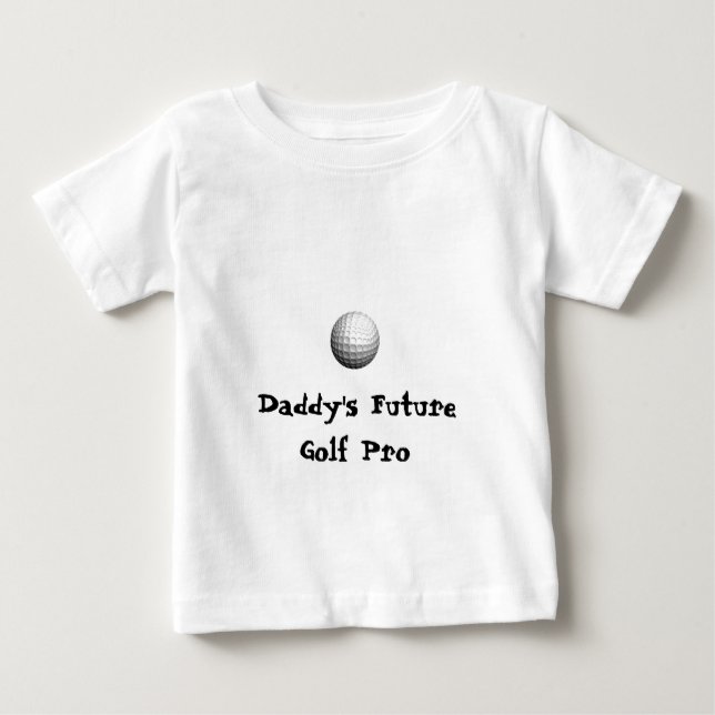 T-shirt Pour Bébé balle de golf, Daddy's Future Golf Pro (Devant)