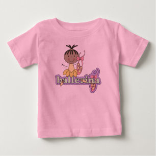 T-shirt Pour Bébé Ballerine - bébé jaune d'Afro-américain