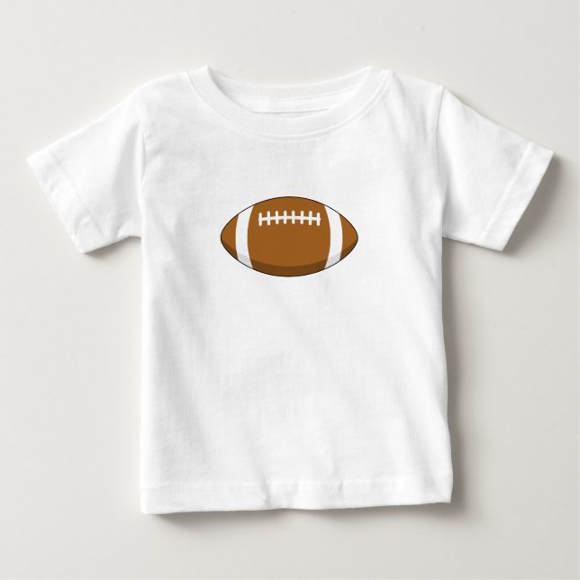 T-shirt Pour Bébé Ballon de football américain rugby (Devant)
