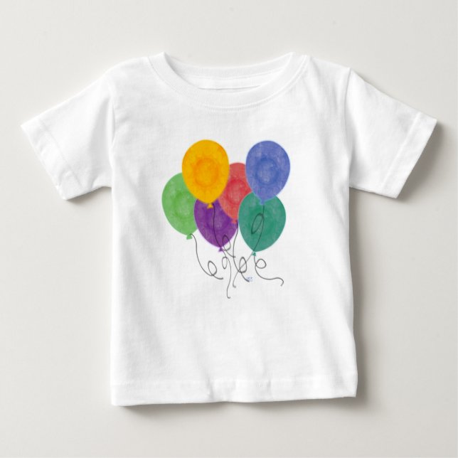 T-shirt Pour Bébé Ballons (Devant)