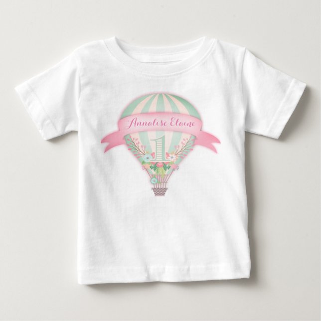 T-shirt Pour Bébé Ballons à air chaud GC Premier anniversaire Tee (Devant)
