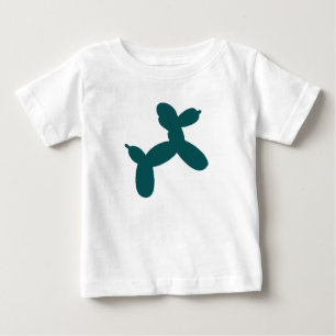 T-shirt Pour Bébé Balloon Chien Baby Romper, Turquoise