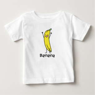 T-shirt Pour Bébé Banane qui est heureuse, célébrant et encouragea