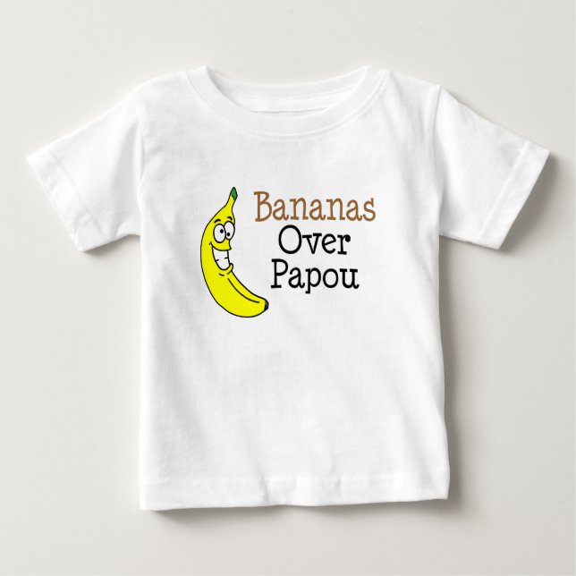T-shirt Pour Bébé Bananes sur le papou (Devant)