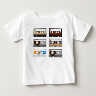 T-shirt Pour Bébé Bande de cassette supérieure