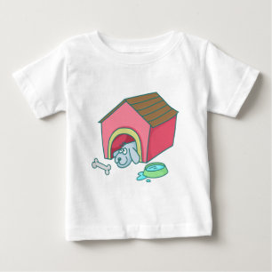 T-shirt Pour Bébé bande dessinée doodle animal chien maison