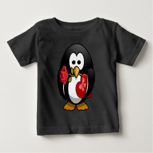 T-shirt Pour Bébé Bande dessinée drôle de pingouin mignon de