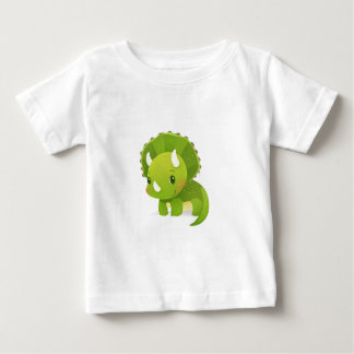 T-shirt Pour Bébé bande dessinée mignonne de dinosaure de bébé vert