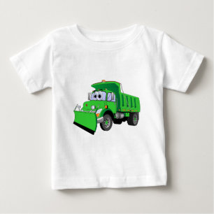 T-shirt Pour Bébé Bande dessinée verte de chasse-neige
