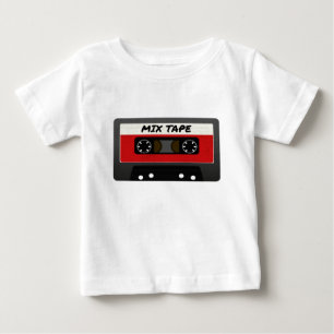 T-shirt Pour Bébé Bande Mixte Rouge - Cadeau Rétro Inspiré des Année