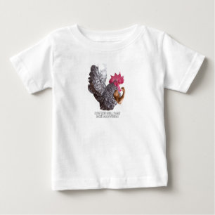 T-shirt Pour Bébé Bantam Power ! Chabo Rooster Bantam Chicken Power