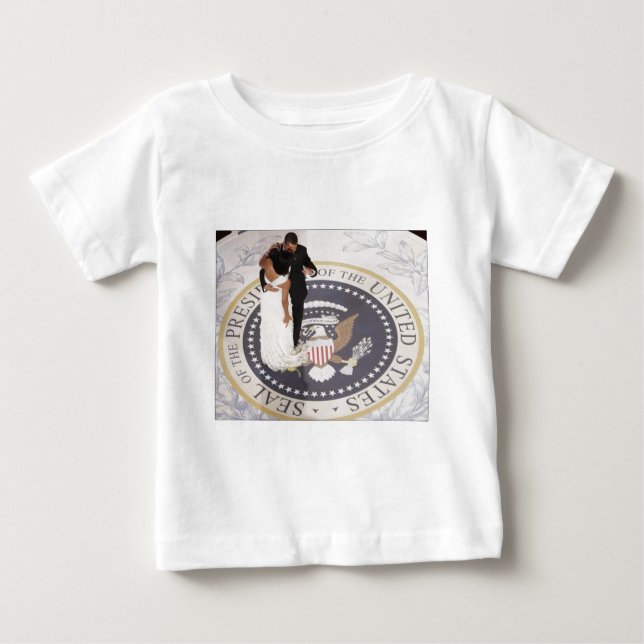 T-shirt Pour Bébé Barack et Michelle Obama (Devant)