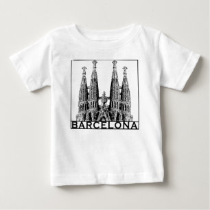 T-shirt Pour Bébé Barcelone