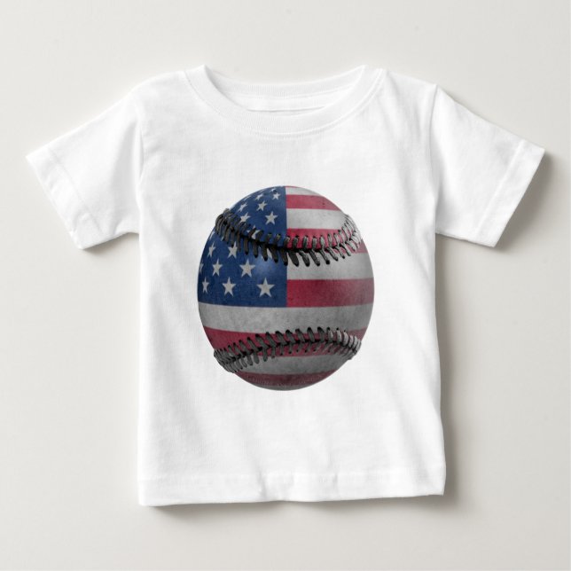 T-shirt Pour Bébé Baseball américain (Devant)