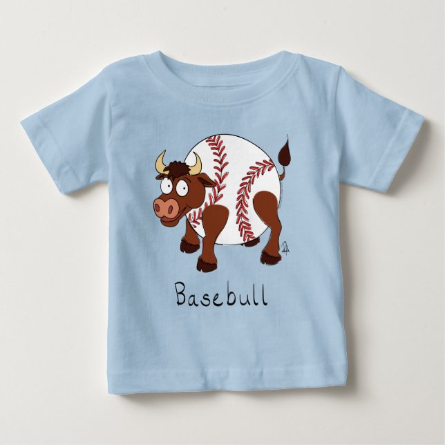 T-shirt Pour Bébé Baseball Bull Sports Petits (Devant)