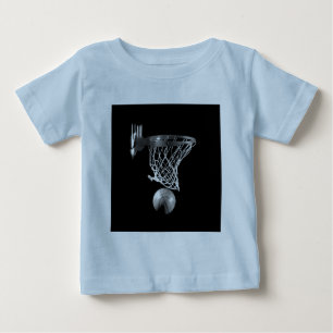 T-shirt Pour Bébé Basket-ball noir et blanc