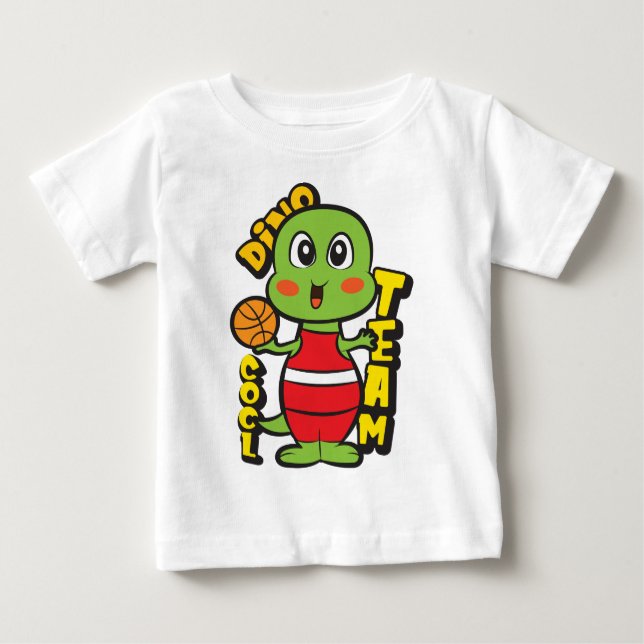 T-shirt Pour Bébé Basket dibo (Devant)
