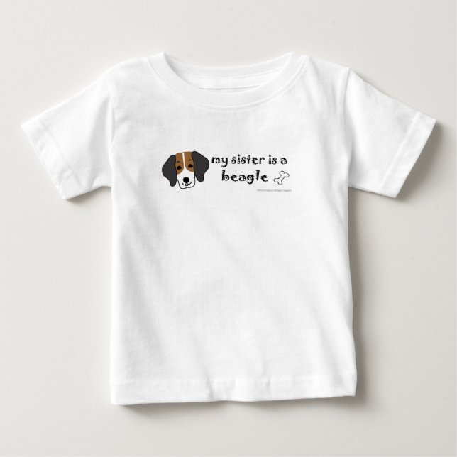 T-shirt Pour Bébé basset hound (Devant)