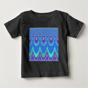 T-shirt Pour Bébé Batik bleu