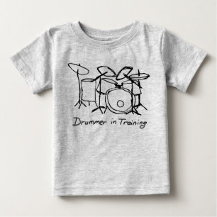 T-shirt Pour Bébé Batteur dans la formation