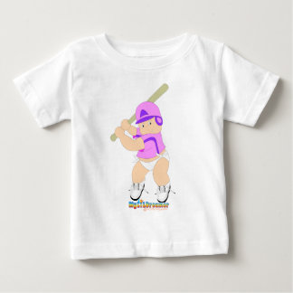 T-shirt Pour Bébé Batteur de baseball Baby Girl