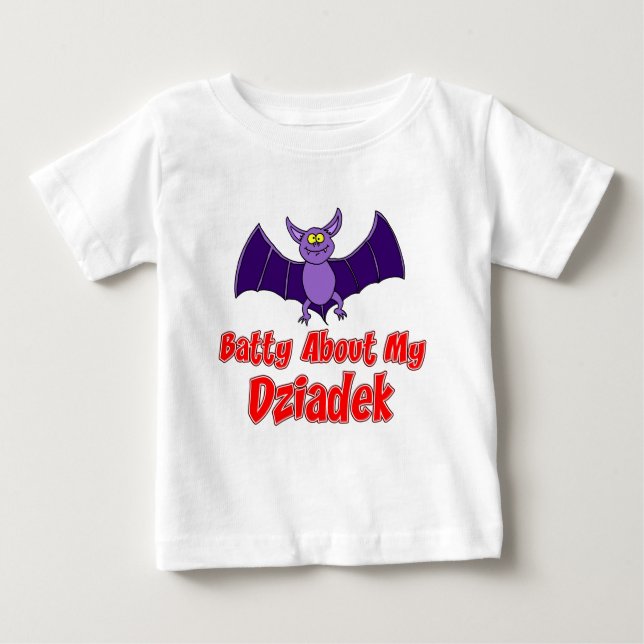 T-shirt Pour Bébé Batty À propos de My Dziadek (Devant)