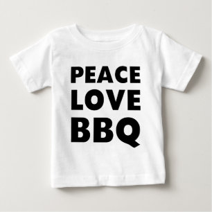 T-shirt Pour Bébé BBQ d'amour de paix