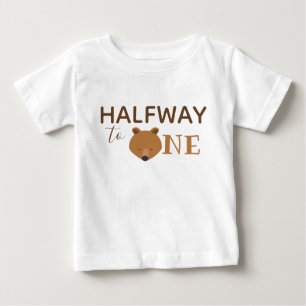T-shirt Pour Bébé Bear mignonne demi-anniversaire
